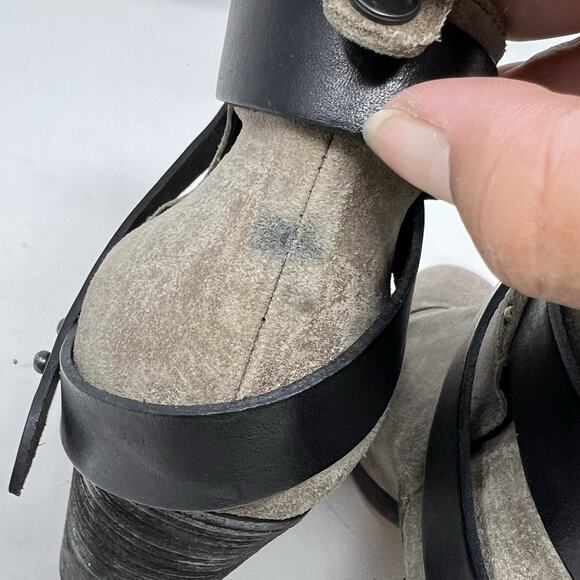 Rag & Bone Harrow Ankle Boots Womens Size 7-7.5 Tan Suede Booties Heeled Shoes - Picture 12 of 13